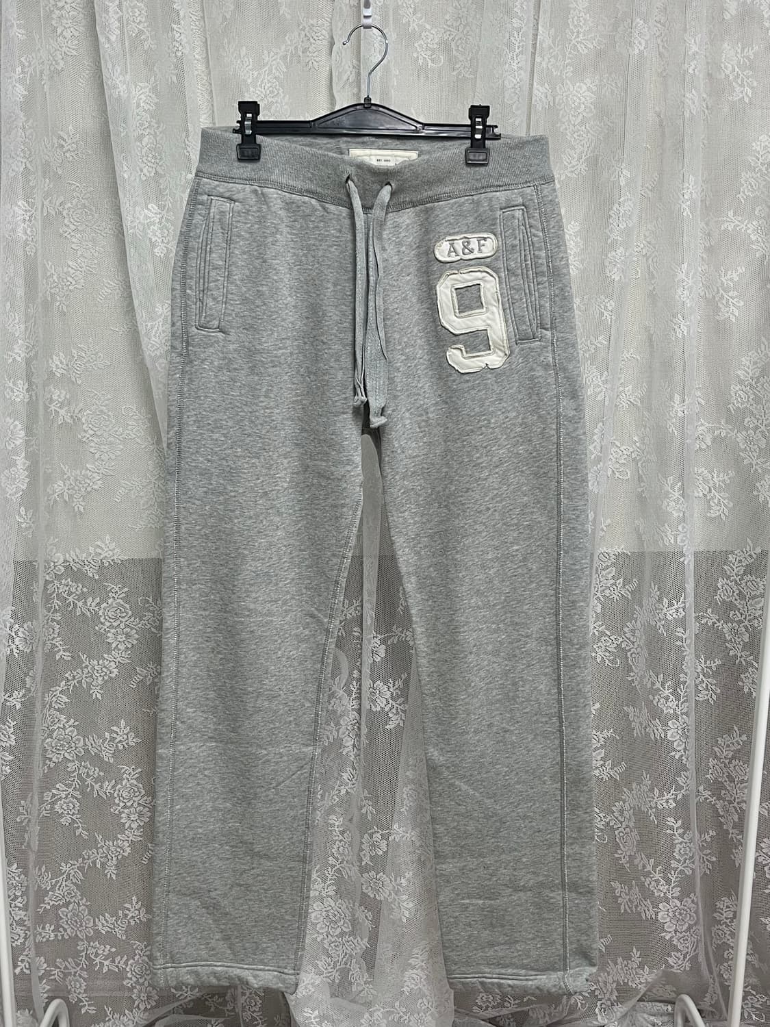 S) 아베크롬비 기모 트레이닝 팬츠 그레이 상품이미지1