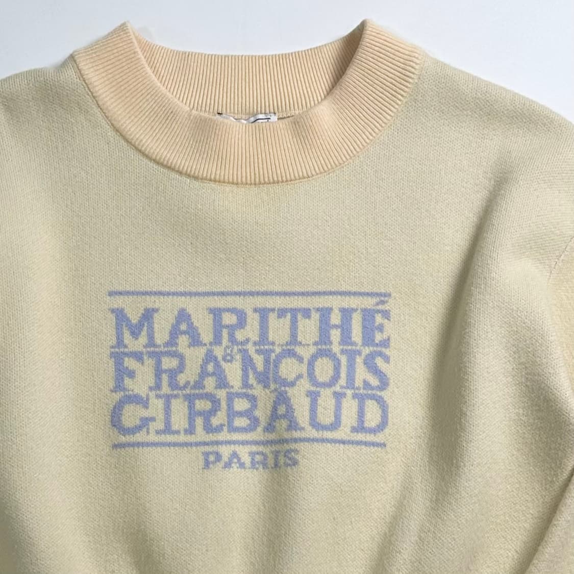 마리떼프랑소와저버 옐로우 크롭 니트 상품이미지4