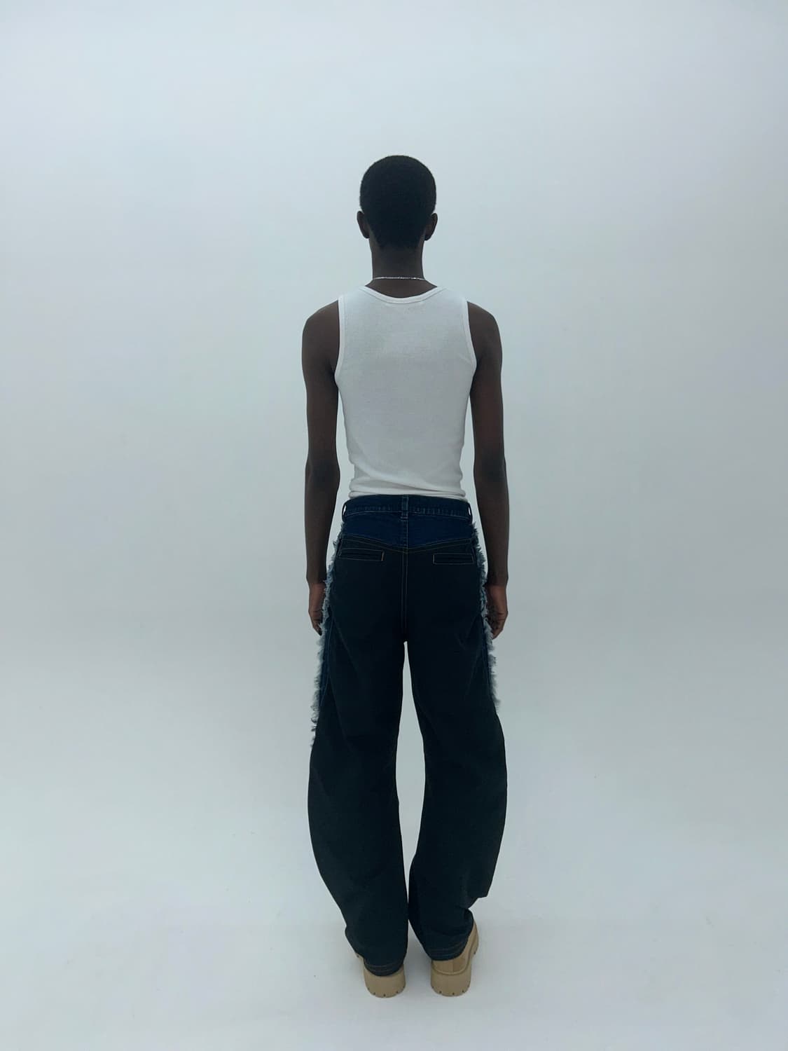 데님 나일론 트위스트 팬츠 상품이미지4