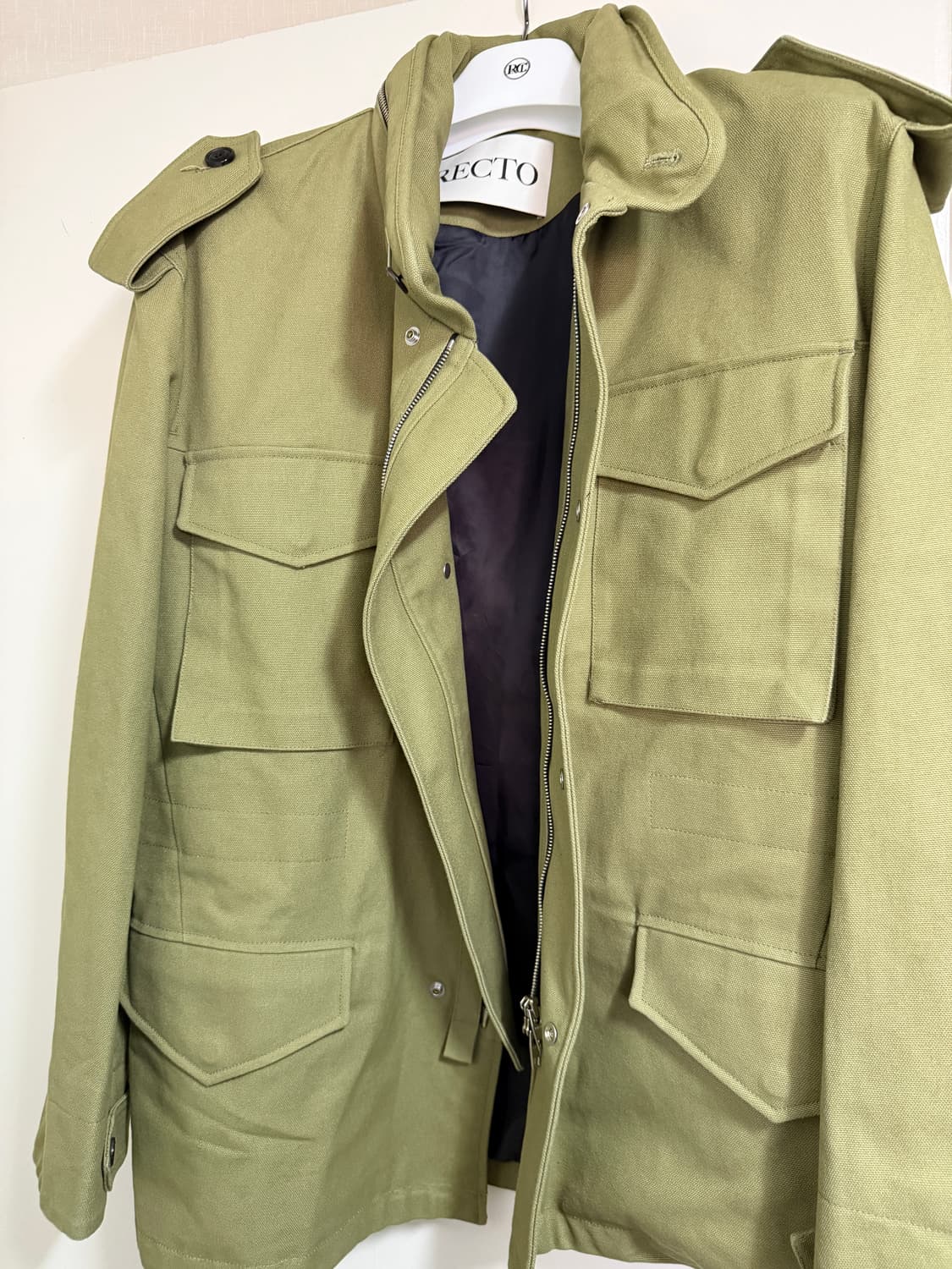 렉토 프렌치 빈티지 밀리터리 자켓 M 새상품 상품이미지3