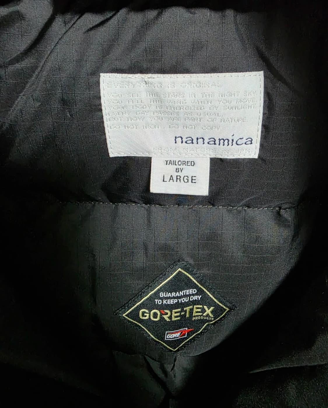 25AW 나나미카 숏다운 L 블랙 상품이미지3