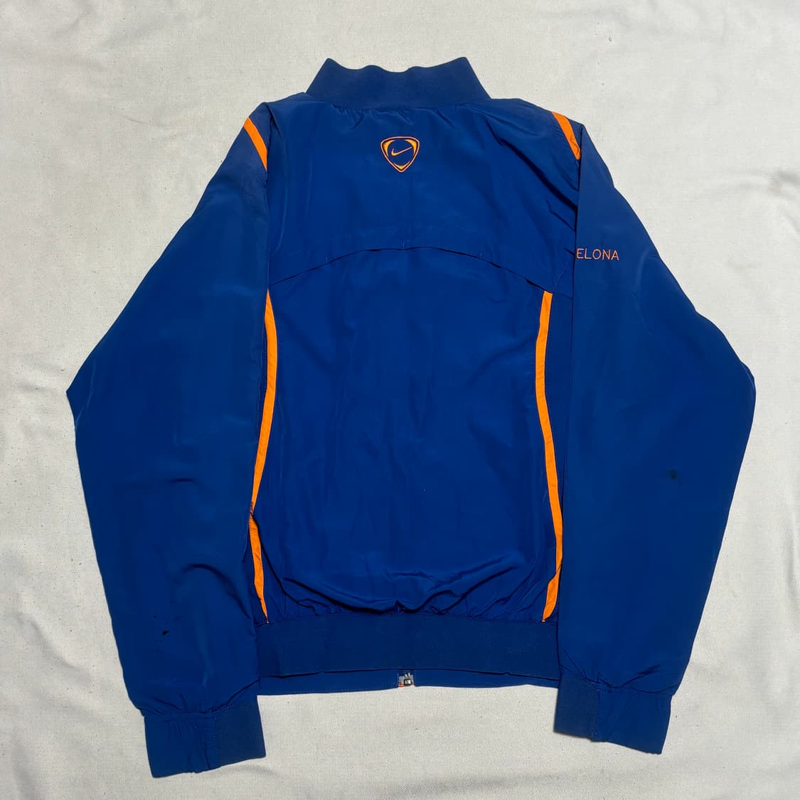 S 나이키 바르셀로나 오렌지 라인 블루 바람막이 상품이미지3