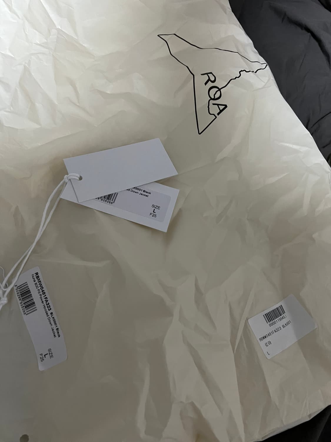 (L) 로아 누나NUNA 경량패딩 블랙 3회착 새상품급 상품이미지10