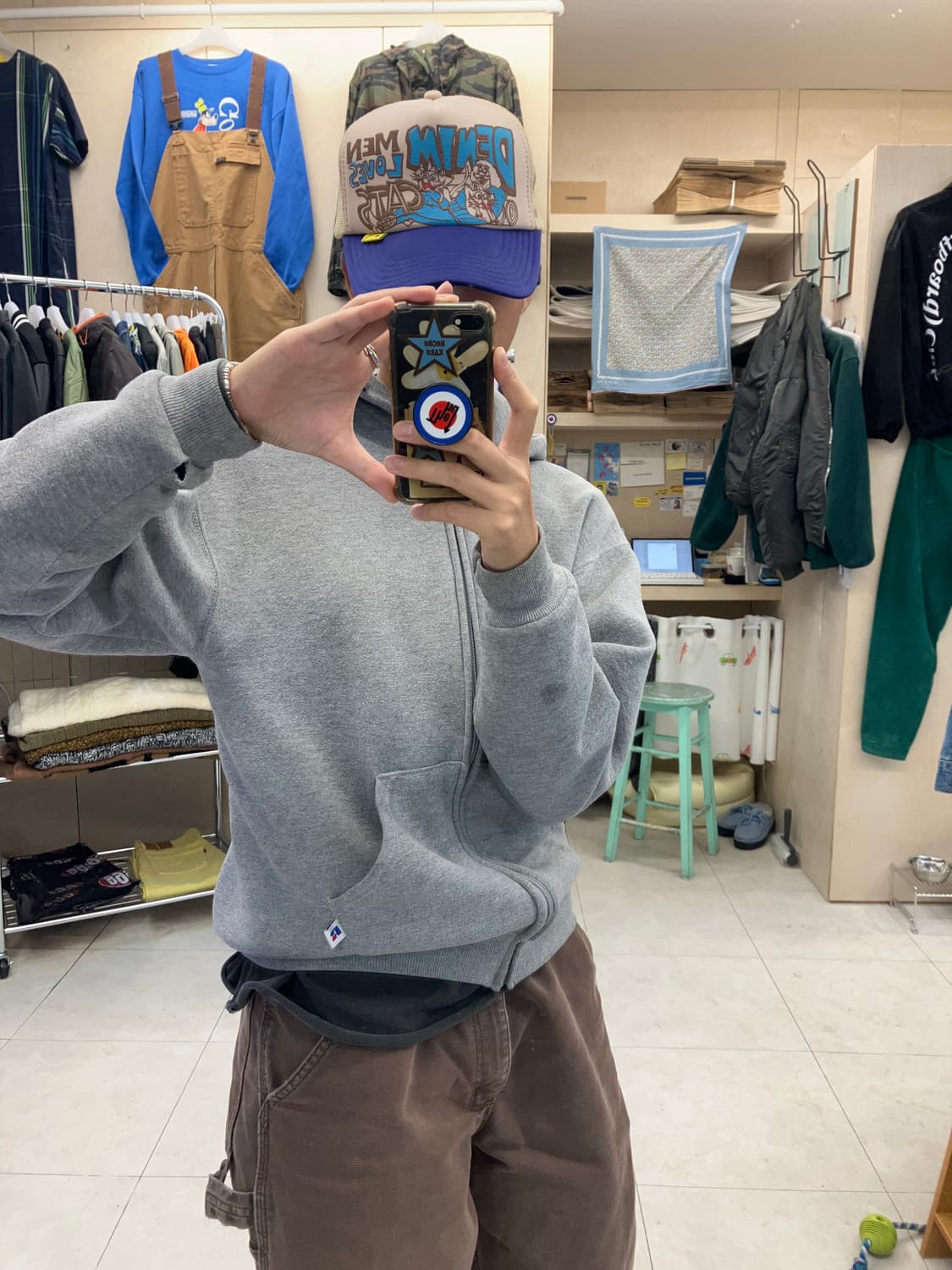 KAPITAL DENIM MEN LOVES CAT  trucker cap 상품이미지5