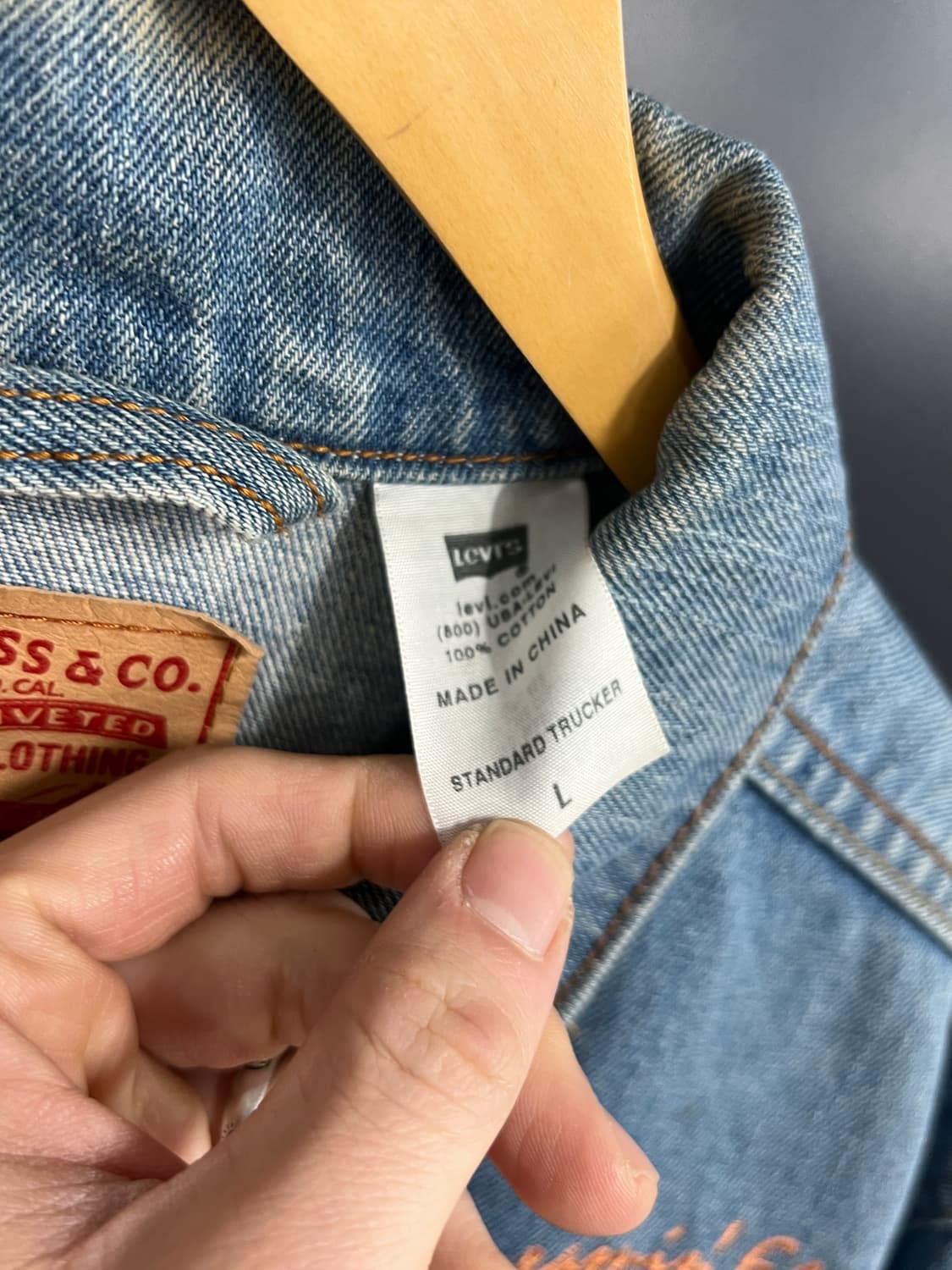 00s Levis 리바이스 70507 빈티지 데님 트러커 자켓 상품이미지8