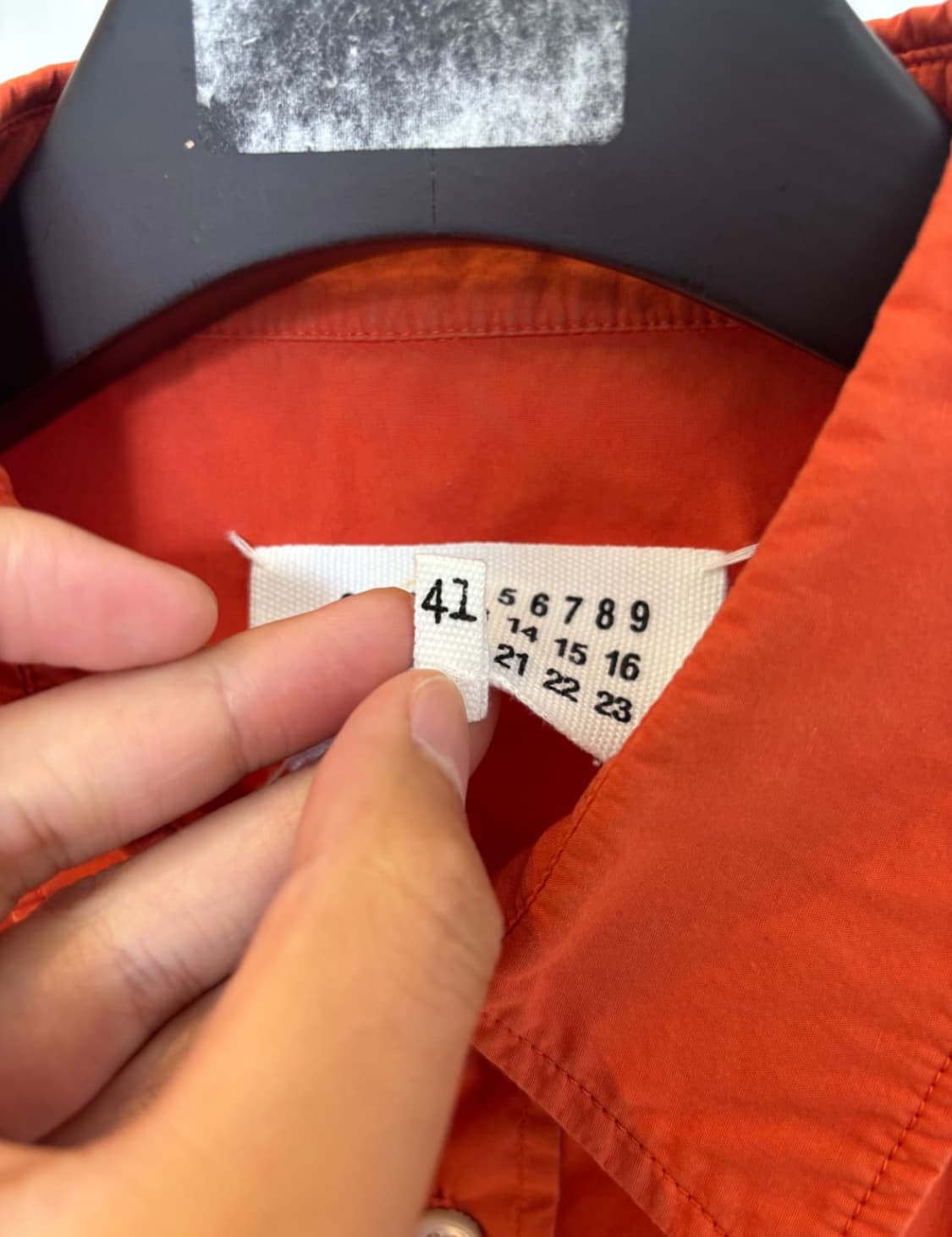 마르지엘라 오렌지 셔츠 상품이미지4