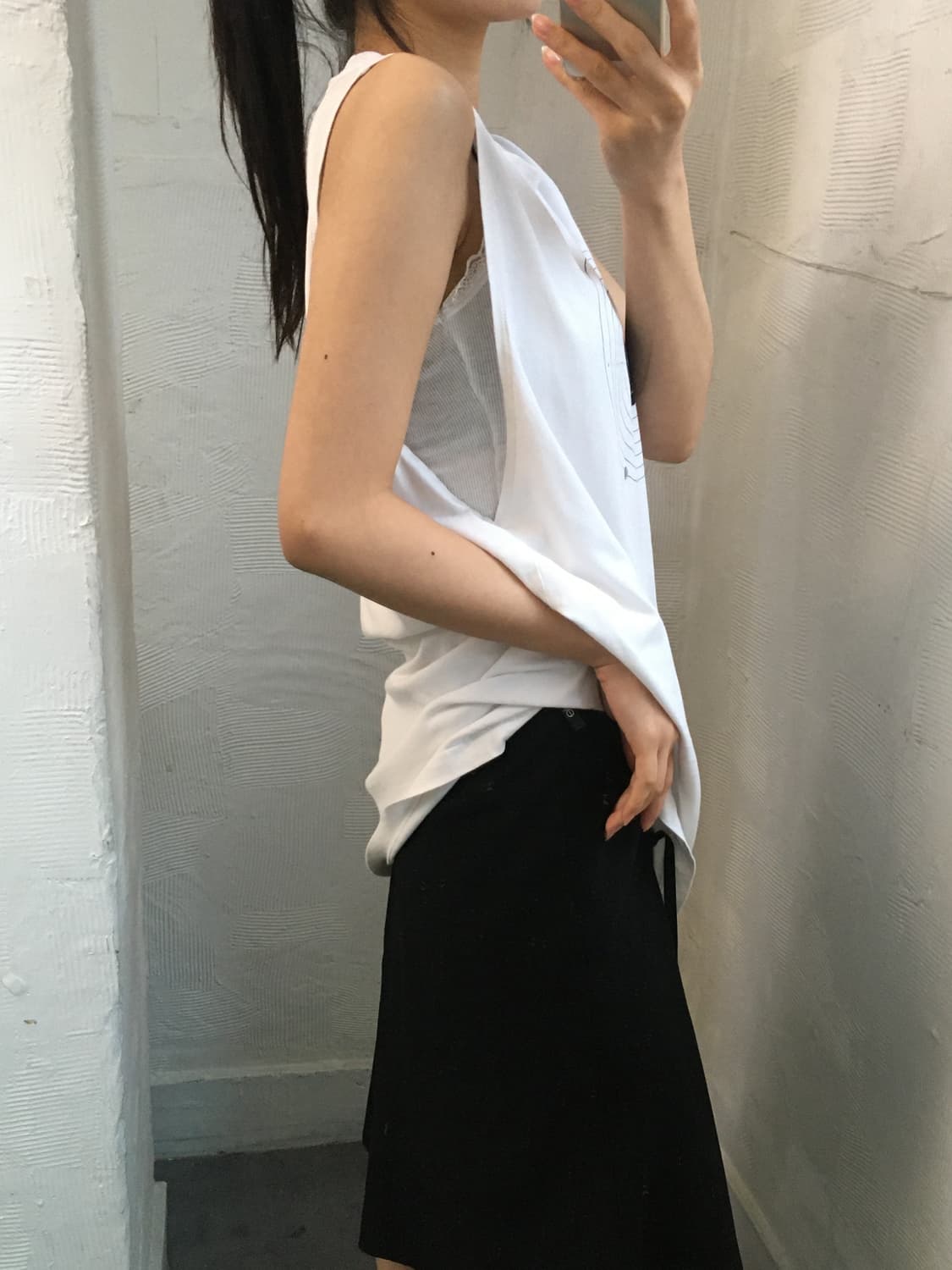 Vetements 베트멍 타겟 프린팅 화이트 슬리브리스 상품이미지3