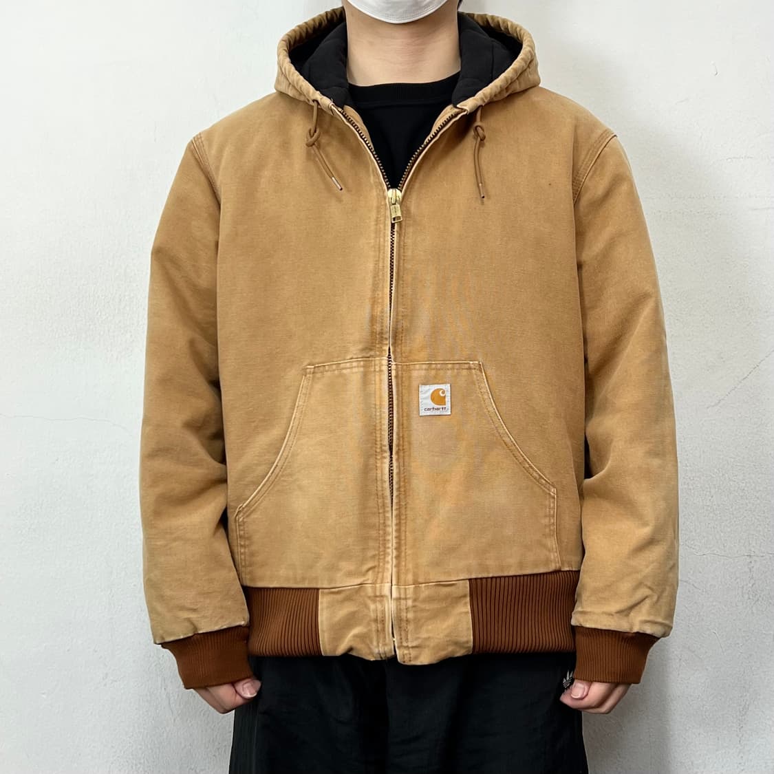 칼하트 USA 오리지널 J140 BRN 덕 액티브 후드 워크자켓 상품이미지2