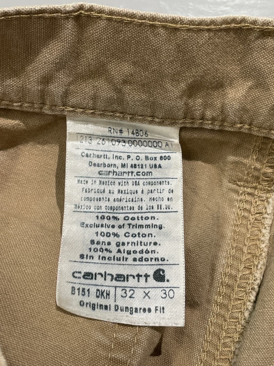칼하트 된장 카펜더 팬츠 상품이미지8