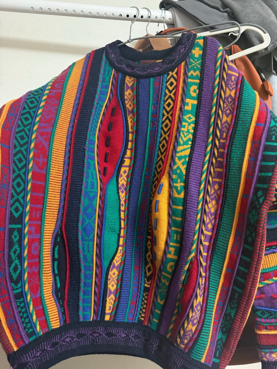 Hysport Australia 순양모 멀티컬러 니트 스웨터 상품이미지1