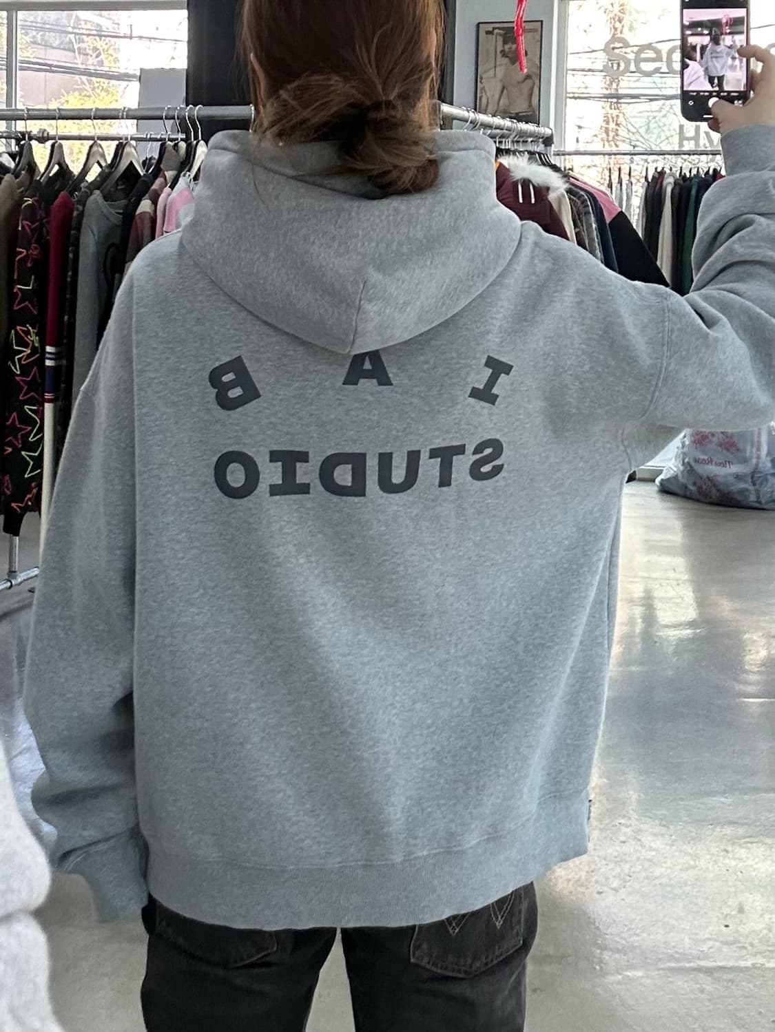 아이앱스튜디오 x 현대모비스 빅로고스웻 후드티 상품이미지3