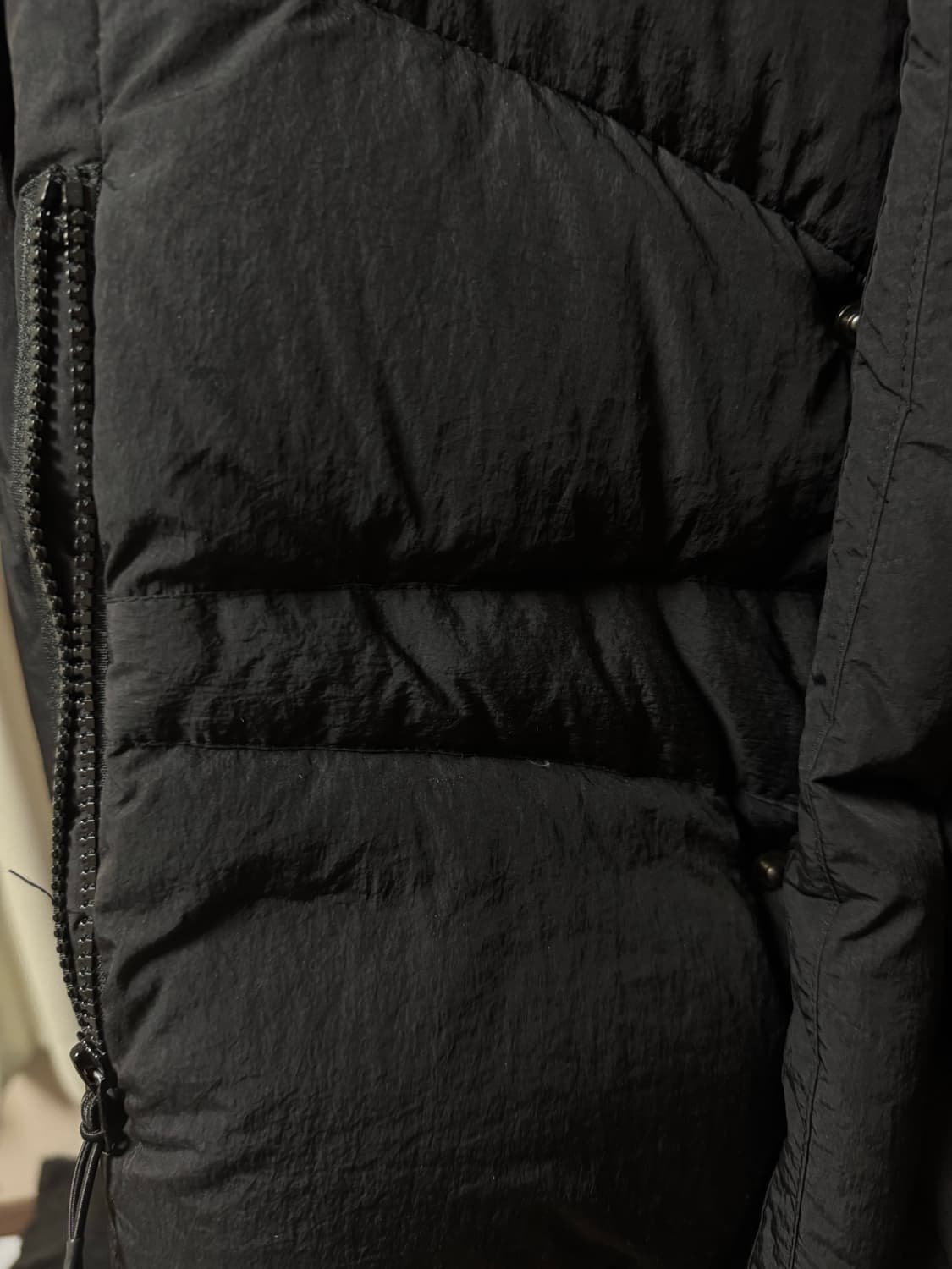 언어펙티드 레이어드 패딩 블랙 m 상품이미지3