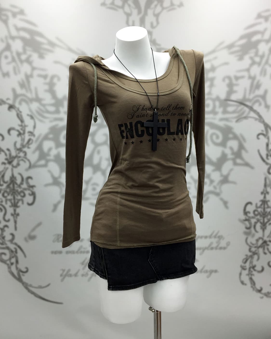 Archive Style Grunge Layered Hoodie 상품이미지2