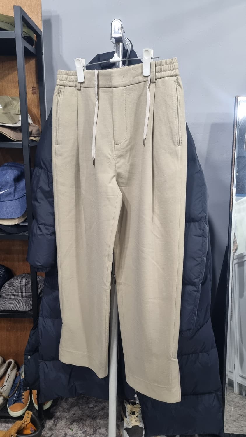 시스템옴므 턱 와이드핏 끈조임 밴딩팬츠 허리30 상태10/8 상품이미지1