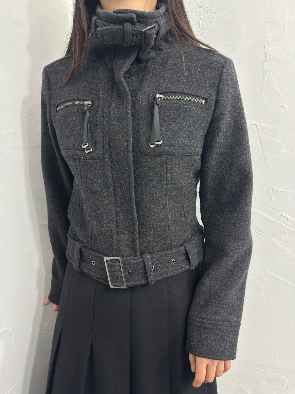 fragile buckle wool jacket 상품이미지2