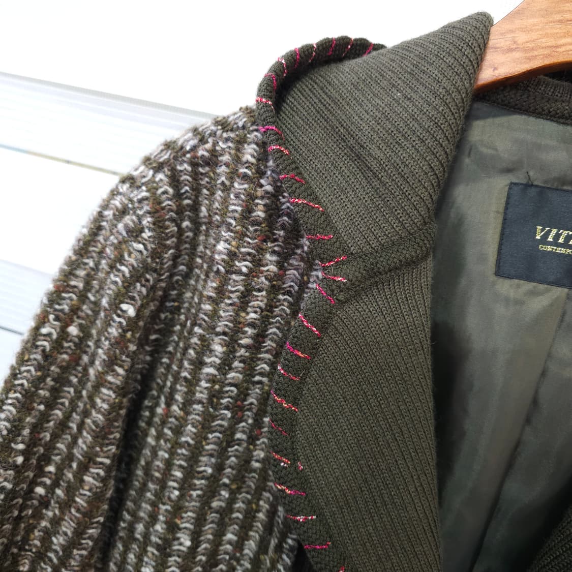 japan VITR AGE 니트 후드코트-우먼M 상품이미지3