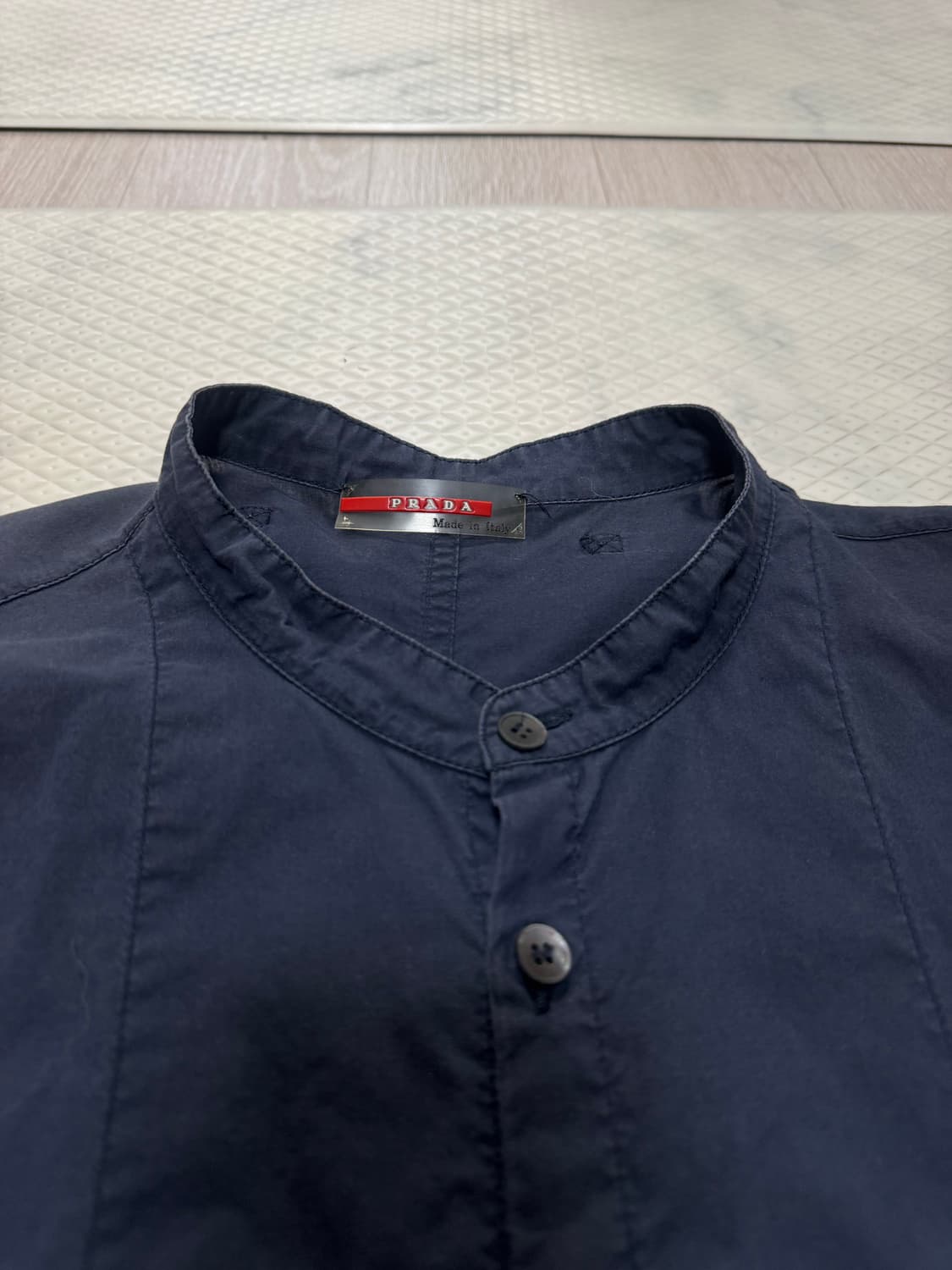 프라다 빈티지 네이비 셔츠 남방 팝니다 상품이미지2