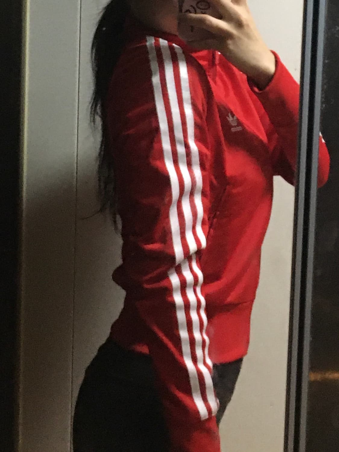 아디다스 레드 져지 크롭 상품이미지4
