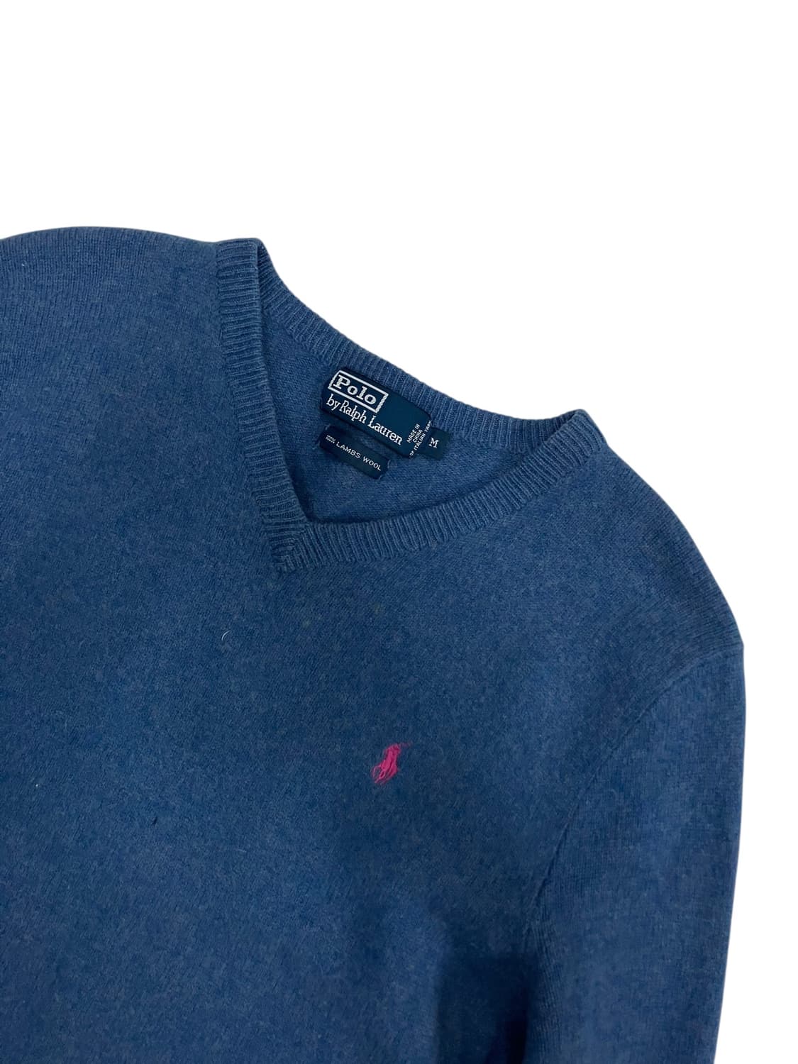 폴로 랄프로렌 램스울 브이넥 니트 M 상품이미지2