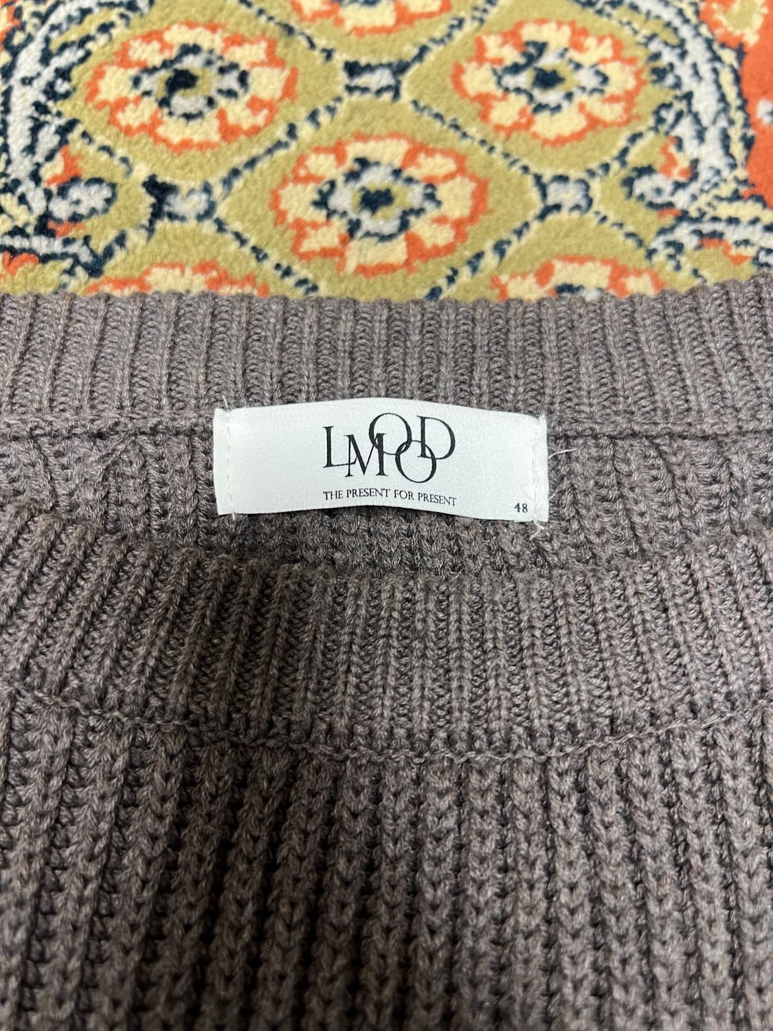 [48/XL] 엘무드 오버핏 브라운 니트 상품이미지2