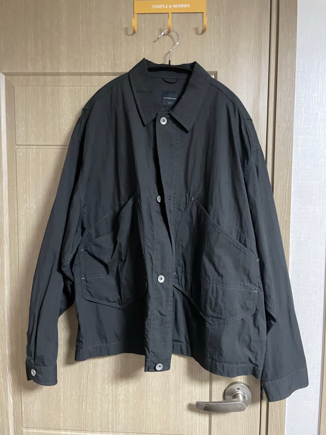 모이프 오버 워크자켓 차콜 3사이즈 상품이미지2