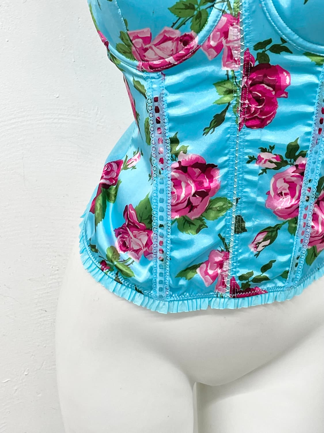 페어리 플로럴 새틴 코르셋 상품이미지3