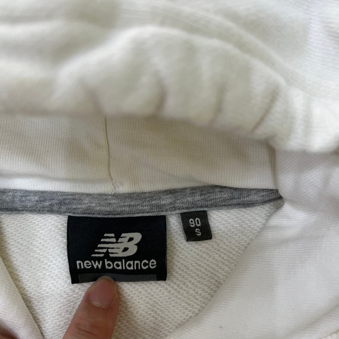 90 뉴발란스 스몰로고 후드티 0518M1 상품이미지2