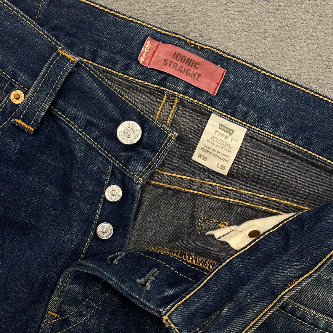 36 리바이스 아이코닉 스트레이트 데님팬츠 상품이미지8