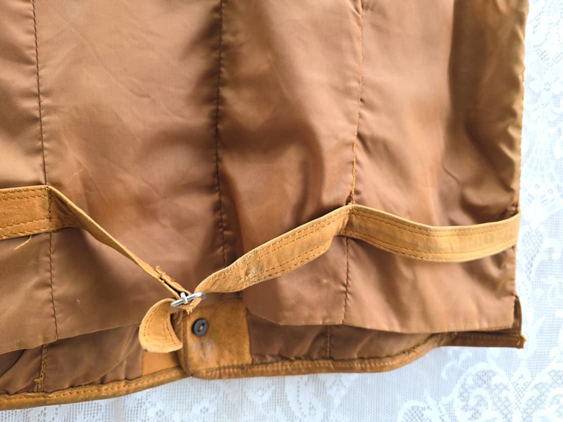 빈티지 핸드메이드 가죽 베스트 상품이미지5