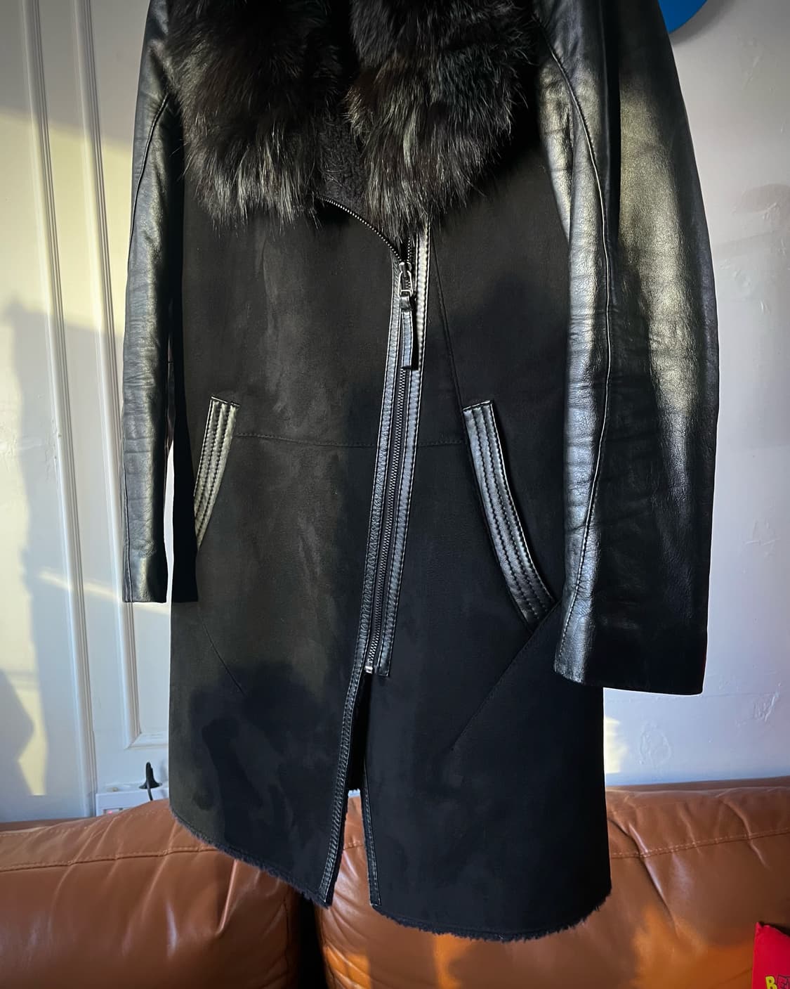 90-00s KASIBADY Real Fox & Lamb Black JK 상품이미지6