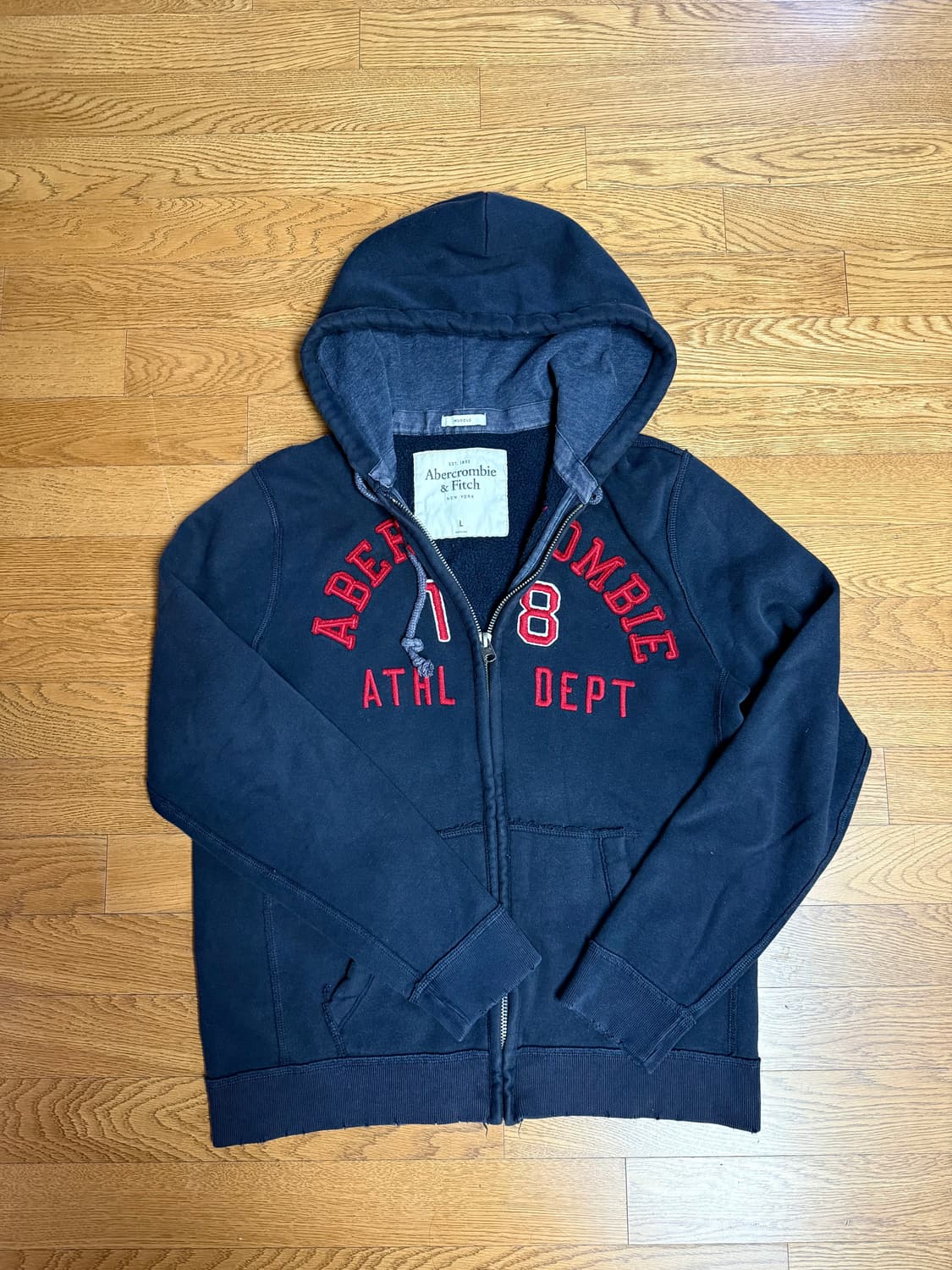 홀리스터 후드집업 L (검정) 상품이미지1