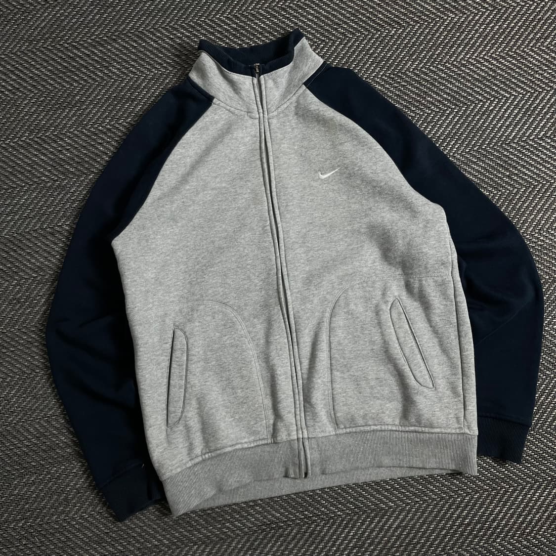 나이키 스우시로고 배색 스웻 집업 자켓o 2951 상품이미지1