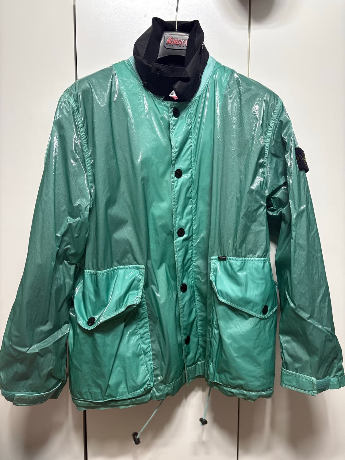 슈프림 스톤아일랜드 뉴 실크 자켓 라이트블루 L 상품이미지2