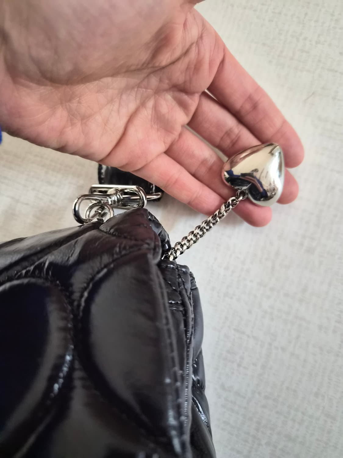 분크 하트퀼팅백 상품이미지3