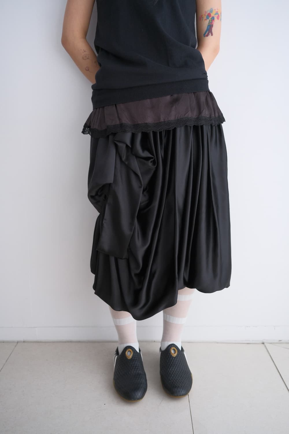 Volume drape skirt 상품이미지1