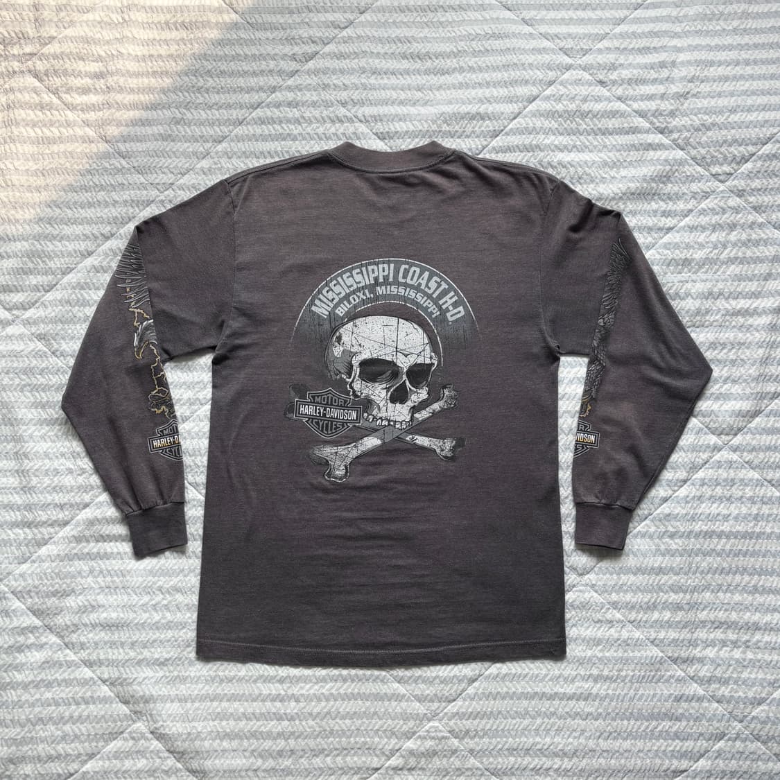 빈티지 할리데이비슨 라이트닝 롱슬리브 티셔츠 상품이미지2