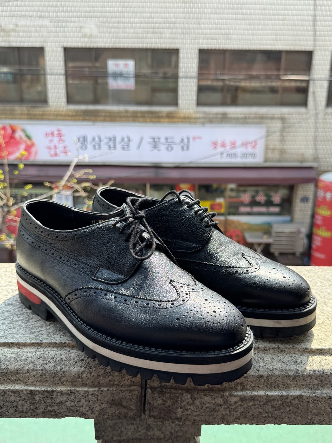 데이빗스톰 윙팁 클리퍼 구두 255mm 상품이미지1