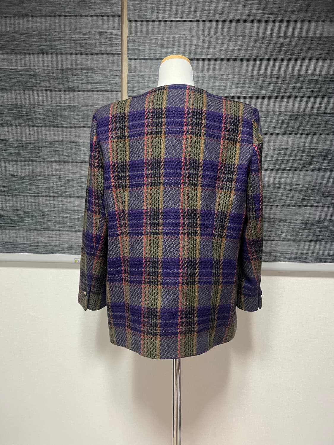 트위드 체크 자켓 (55-77가능) 상품이미지2