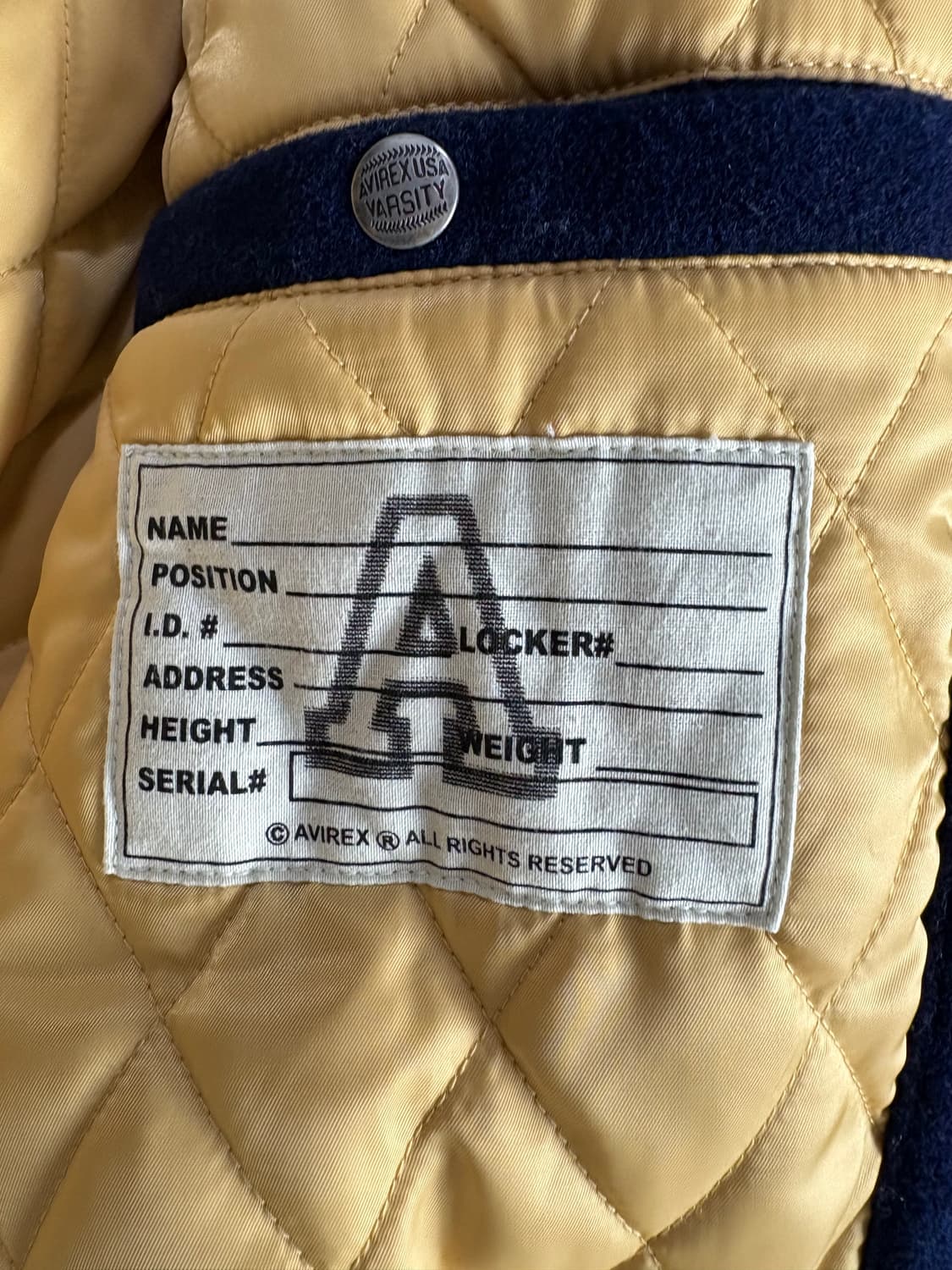 Avirex x Iatf 아비렉스 아이엠더퓨처 바시티  울 자켓 1 상품이미지10