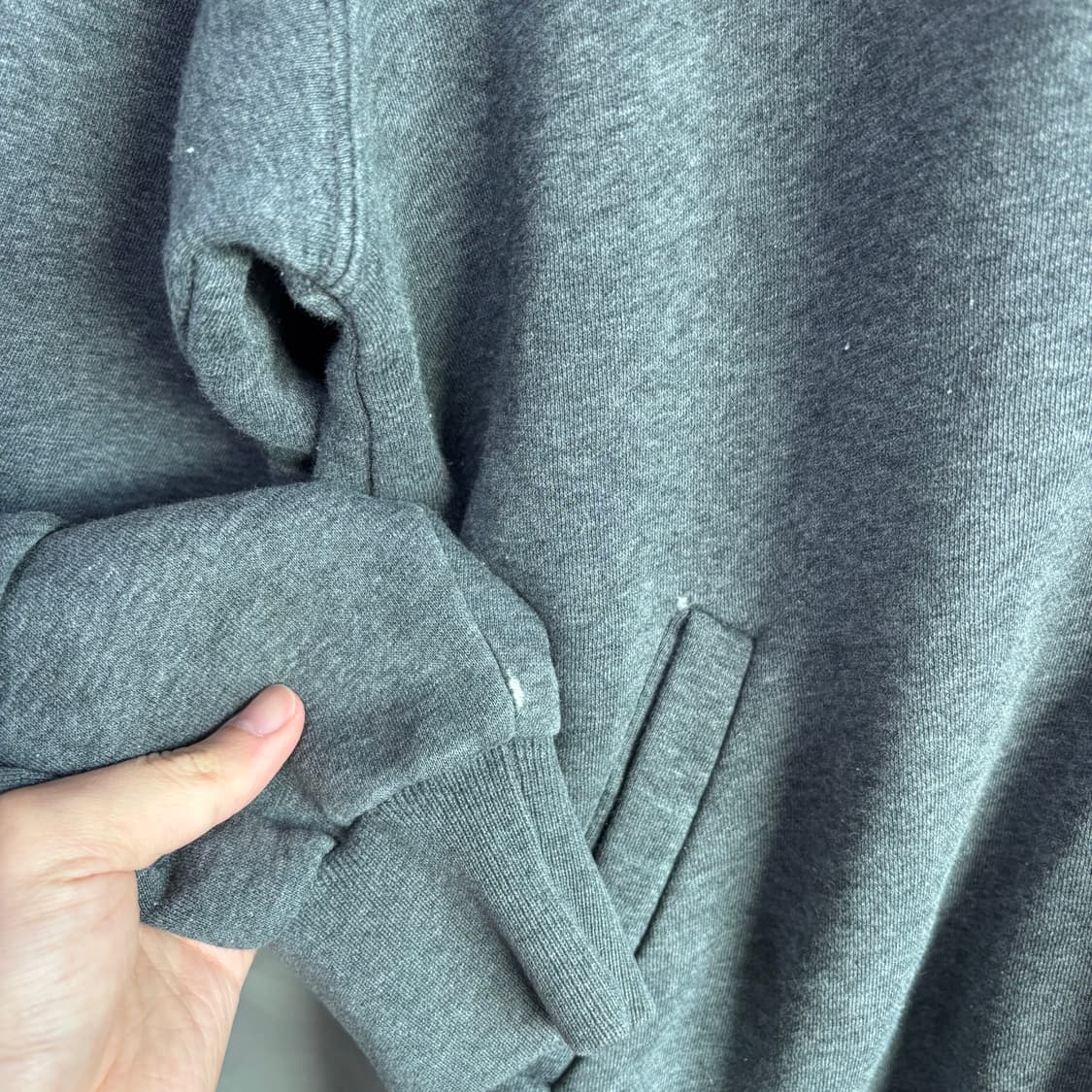 폴로 랄프로렌 후드집업 그레이 버건디 상품이미지3