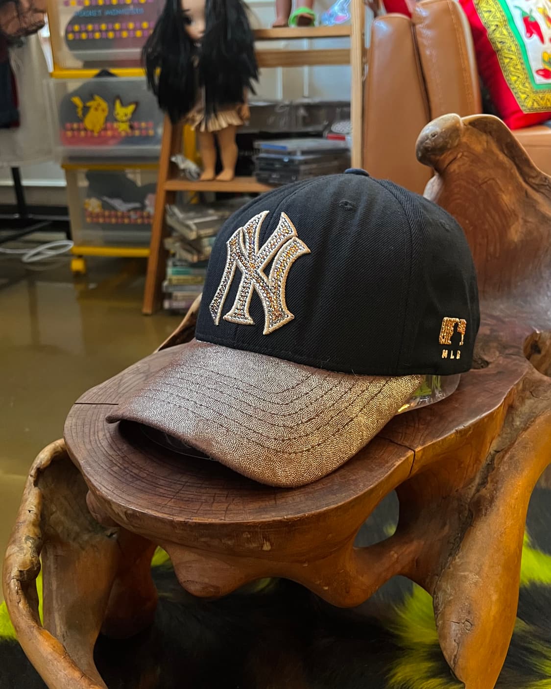 MLB Swarovski Cubic Logo Baseball Cap 상품이미지3