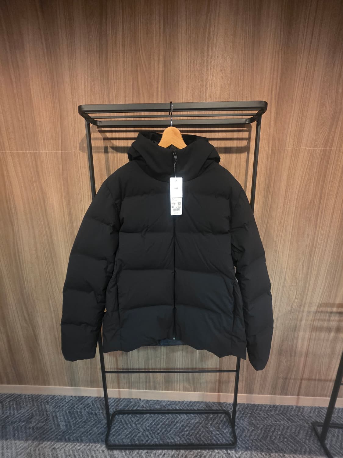 유니클로 심리스 다운 파카 (XL) 블랙 (새상품) 상품이미지2