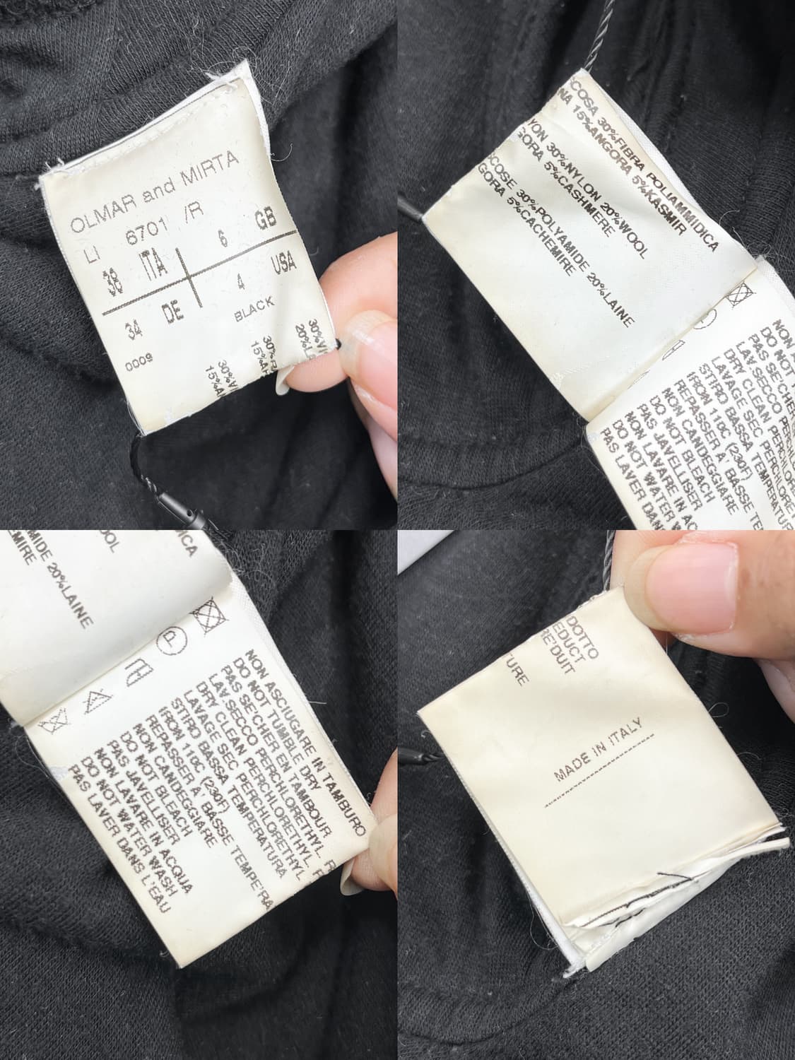 릭오웬스 릴리 캐시미어 울 드레이프 자켓 상품이미지5