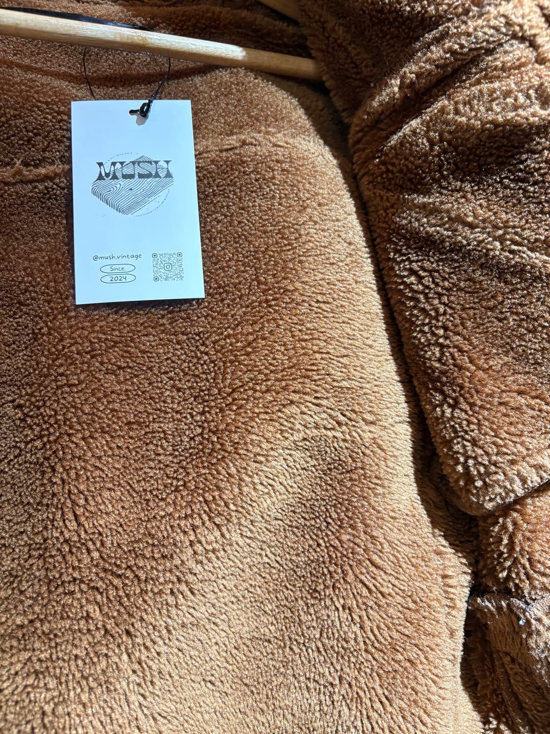 브라운 패치 쉐르퍼 무스탕 자켓 상품이미지4