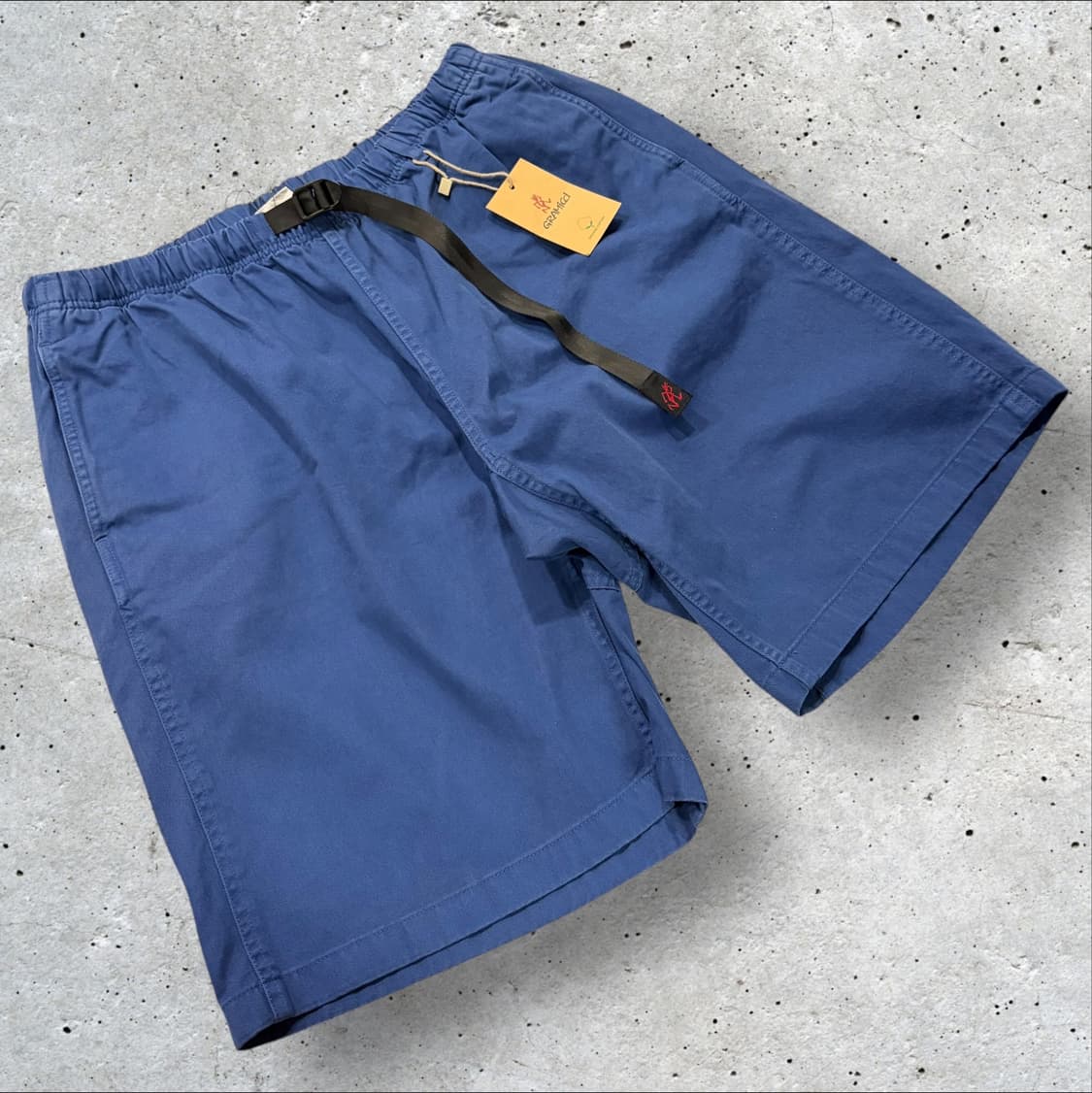 [XL] 그라미치 벨트 반바지 블루 팬츠 새상품 C843 상품이미지1