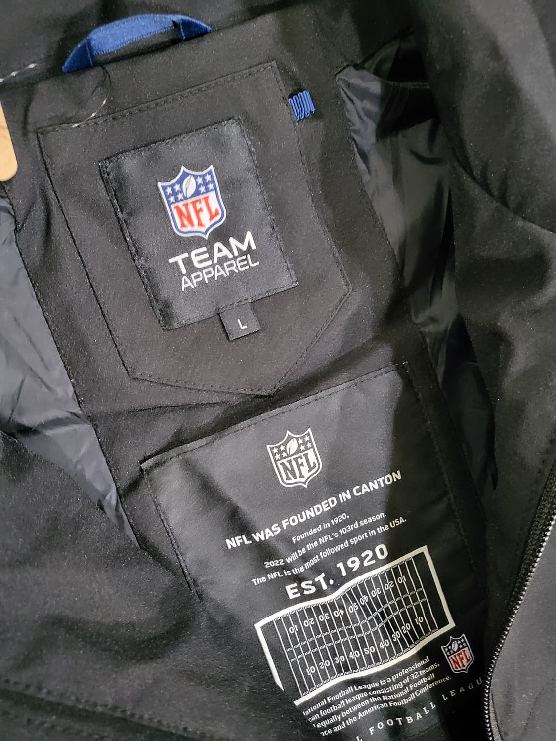 NFL 블랙 후드 자켓 상품이미지4