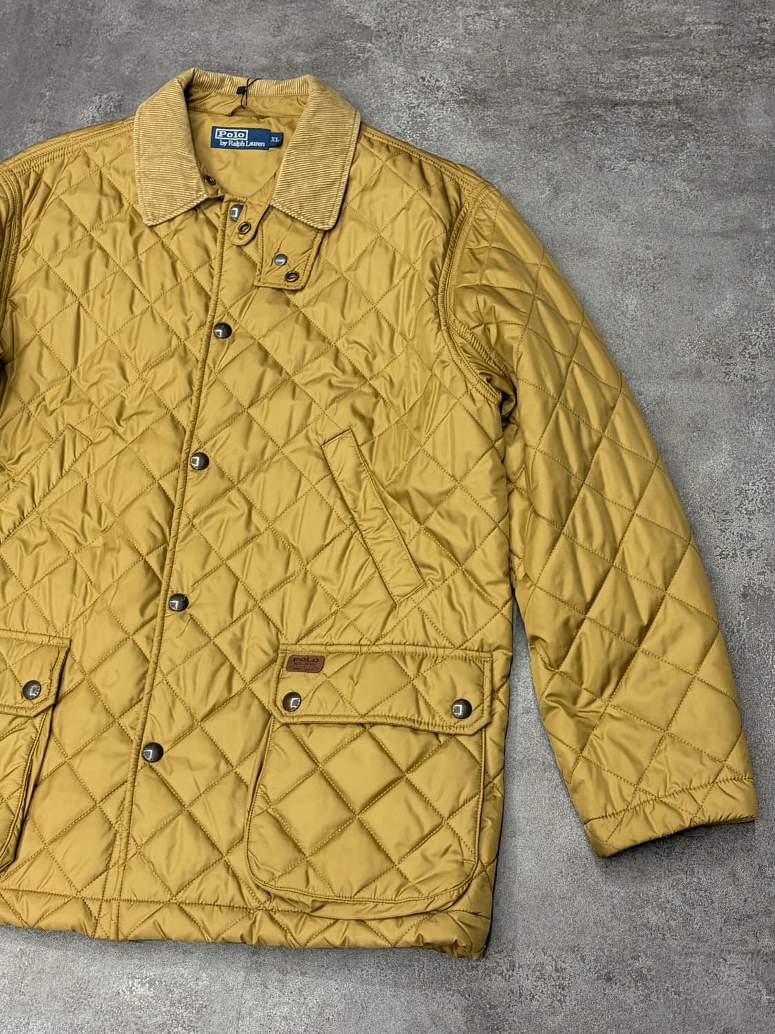 폴로 랄프로렌 퀼팅 자켓 카키골드 상품이미지3