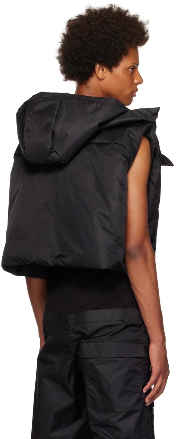 스펜서바두 크롭 카고 패딩 베스트 블랙 M 상품이미지4