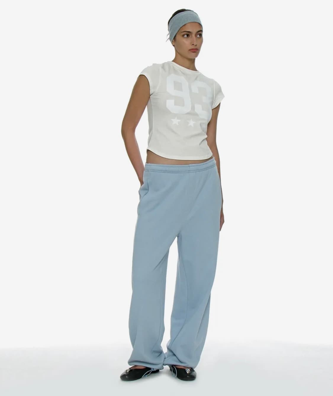 파르티멘토 우먼 pw 라운딩 스웻팬츠 스카이 M 상품이미지3