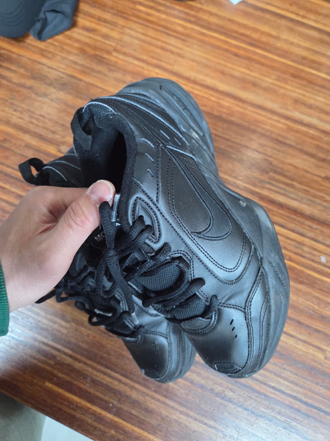 나이키 에어 모나코 가죽 블랙 250 상품이미지7